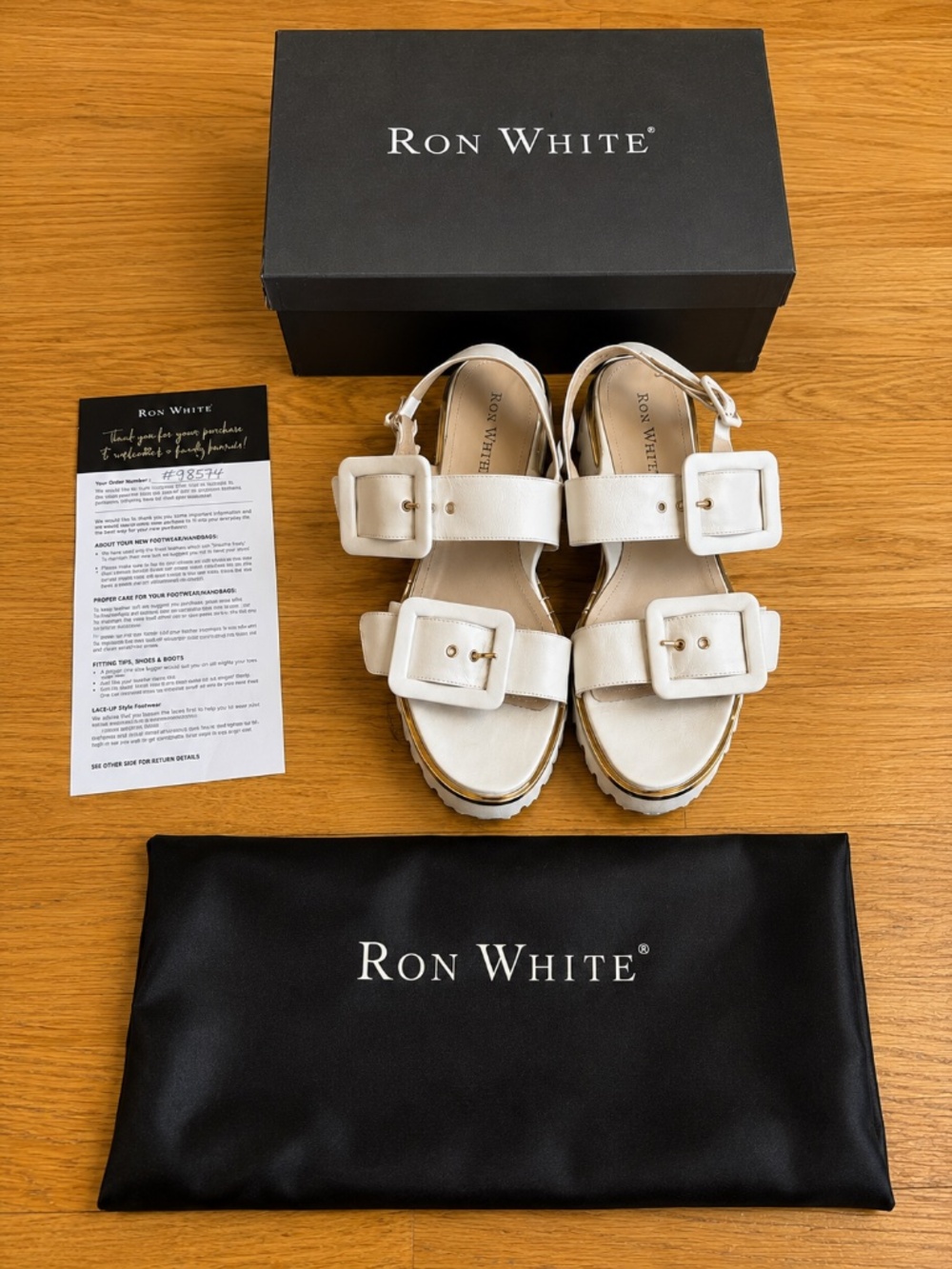 Ron White Callie Slingback Sandal Ivory Ice Size 9 Euro 39.5 $545 Retail WORN 1X
